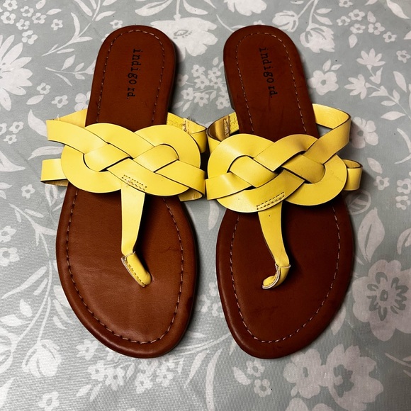 Yellow Women's Sandals - Picture 1 of 3